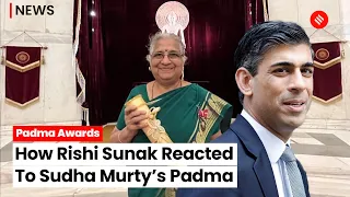 Sudha Murty Conferred Padma, Son In Law Rishi Sunak Reacts