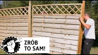 Wooden fence assembly step by step - Ogrodosfera.pl - the new one