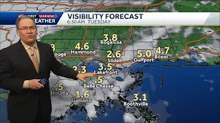 Showers ending, increasing winds, some morning fog