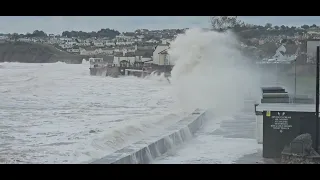 Spectacular Stormy Seas battering Paignton Seafront & Goodrington Sands 17th October 2023 (HD)