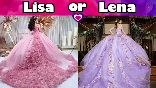 Lisa or Lena 💖 Pink💗 vs Purple💜