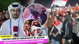 Reporter Qatar sampai Heran ! Negara Qatar Seperti Indonesia Fans Timnas Dimana mana