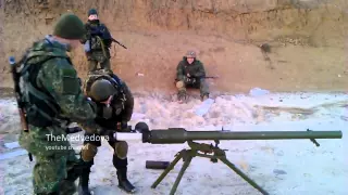 "Азов" стрельбы из СПГ-9 «Копьё» / Azov" shooting from the SPG-9 "Spear"