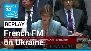 REPLAY - UN Security Council: French foreign minister on Ukraine • FRANCE 24 English