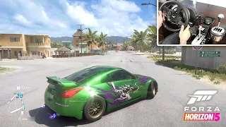 Drifting a Nissan 350Z in Forza Horizon 5