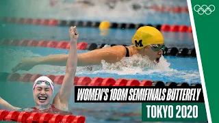 🏊🏻‍♀️ Women's 100m Butterfly Semifinals at Tokyo 2020!
