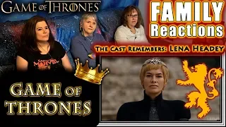 The Cast Remembers: Cercei | Game of Thrones | FAMILY Reactions