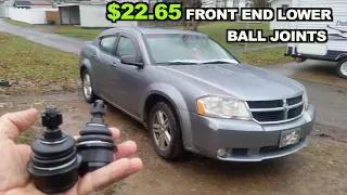 2008 Dodge Avenger Lower Front Ball joints Replacement.