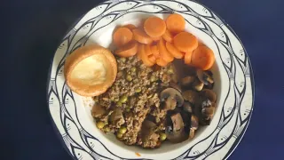 Mince With Mushrooms Scone By Perth Perthshire Scotland