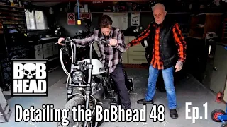 DETAILING THE BoBHEAD  SPORTSTER.  48/ EP 1 #motovlog #harleydavidson #sportster48 #detailing