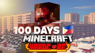 I Spent 100 Days in a Frozen Zombie Apocalypse in Minecraft (TAGALOG)