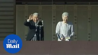 Japan's emperor makes final appearance before he abdicates