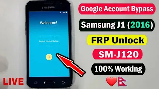 Samsung J1 (SM J120) FRP Unlock/ Google Account Bypass 2022 New Method 100%