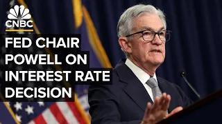 Federal Reserve Chair Jerome Powell speaks after Fed holds interest rates steady — 12/13/23