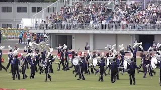 2019.09.28（天皇陛下・皇后陛下ご臨席）茨城県立大洗高等学校マーチングバンド BLUE HAWKS／天皇陛下御即位記念 第74回国民体育大会 総合開会式（式典前演技／パレード先導）