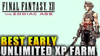 Final Fantasy XII The Zodiac Age How To Level Up Fast "Final Fantasy Zodiac Age Unlimited XP Farm"