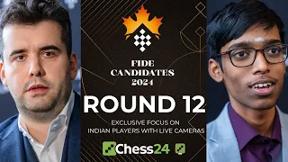 FIDE CANDIDATES 2024 DAY 12 | PRAGG VS NEPO, GUKESH VS ABASOV