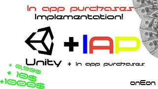 How To Implement In App Purchases (IAP) In Unity For Android 2023 (By: One Eon! (App Monetization)