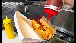 Hot Dog Cart Style Lunch Rush. Pretty Odd Wieners Food Truck POV !