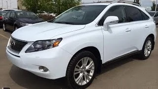 Pre Owned White 2010 Lexus RX 450h AWD Hybrid - Touring Package Review - Edmonton, Canada