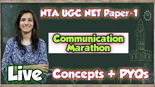 Communication Marathon-3 | NTA UGC NET Paper-1 | Concepts with PYQs| Inculcate Learning |Ravina
