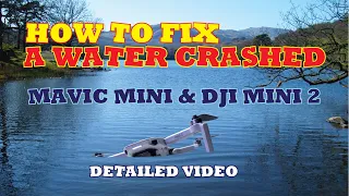 How to fix a WATER CRASHED Mavic Mini, Dji Mini 2 & Mini se - Detailed Video