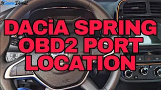 Dacia Spring  2021 OBD Diagnostic Port Location 🔧🚗👨‍🔧