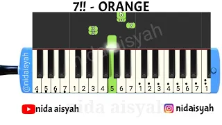 NOT ANGKA PIANIKA ORANGE 7!! | TUTORIAL MUDAH MAIN PIANIKA LAGU ORANGE 7!!