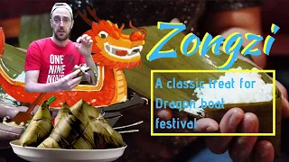 Zongzi: Chinese Sticky Rice Dumplings, Food for Dragon Boat Festival, Duanwu Festival 2019