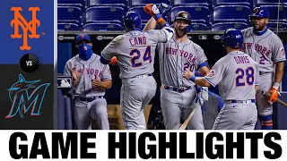 Canó, Alonso homer twice in win | Mets-Marlins Game Highlights 8/17/20
