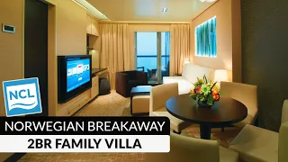 NCL Breakaway | Haven 2-Bedroom Family Villa with Balcony Tour & Review 4K | Norwegian Cruise Lines