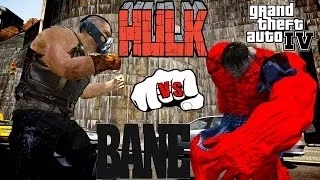 RED HULK VS BANE - EPIC BATTLE - GTA IV