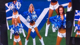 Dallas Cowboys cheerleaders halftime show 12/26/21