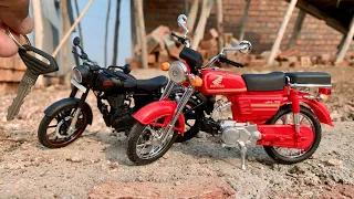 Unboxing Scale 1:12 Model Royal Enfield Classic 350 | Honda JH 70 | Miniature Model | DIY |