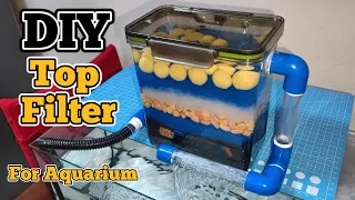 DIY Aquarium Top Filter | How to make aquarium Filter at Home