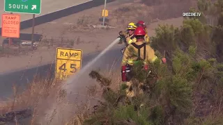 San Diego: Kearny Mesa Hwy 52 Brush Fire 09172017