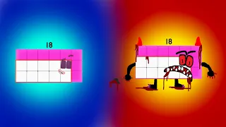 Numberblocks 18 As Horror Version NEW 2022 FAN MADE