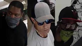 Caught on camera: 3 armed men steal $50K in merch from eyeglass shop