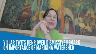 Villar twits DENR over dismissive remark on value of Marikina watershed