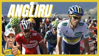 CONTADOR - VICTORIAS épicas en L´ANGLIRU. Ciclismo de ataque