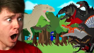 Reacting to INDOMINUS REX vs APEX DINOSAURS!