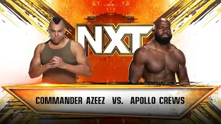 WWE 2k23 DREAM UNIVERSE UHD. NXT Rivals Dabba Kato(Commander Azeez) vs Apollo Crews FULL MATCH