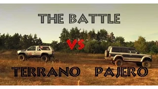Mitsubishi Pajero sas vs Nissan Terrano sas - Off Road 4x4 .The Battle