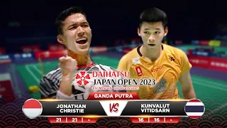 Jonathan Christie (Indonesia) (2) vs (0) Kunvalut Vitidsarn (Thailand) | DAIHATSU JAPAN OPEN 2023