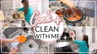 COOK AND CLEAN WITH ME 2022 // NIGHT CLEANING MOTIVATION // EASY DINNER IDEAS