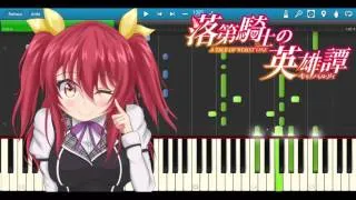 Rakudai Kishi no Cavalry Opening | Piano  Tutorial !(Ost of the episode 12)