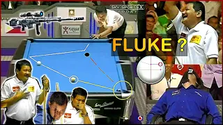 Efren Reyes pretends to be  Nervous | Luck or Intentional?