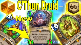 NEW Buffed C'Thun Druid Is More Crazy Than I Though It Will Be At Caverns of Time | Hearthstone