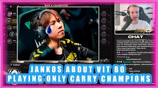 Jankos About VIT BO Playing ONLY CARRY Champions