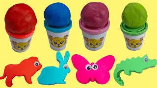 Learn to Make Play Doh Animals | Preschool Toddler Learning Video